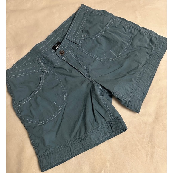 Kuhl Pants - Kuhl Splash 5.5 Hiking Shorts Womens 6 Slate Blue Gray Cargo Utility Outdoor